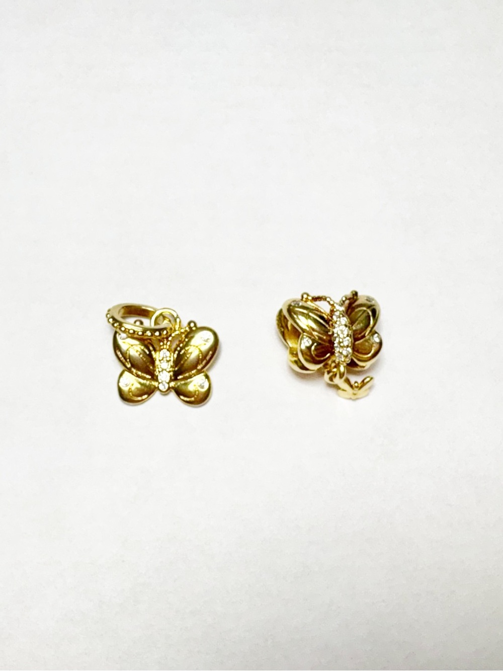 Pandora Gold Plated Butterfly Spacer And Charm